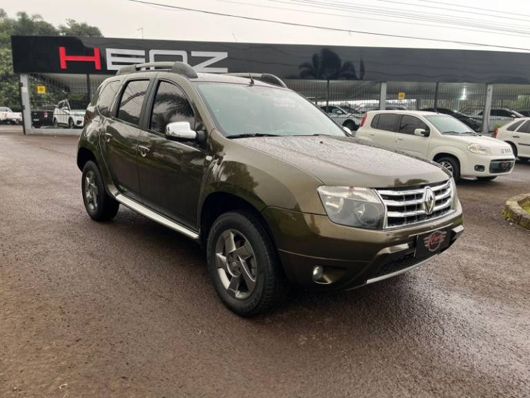 RENAULT - DUSTER - 2013/2014 - Verde - Sob Consulta