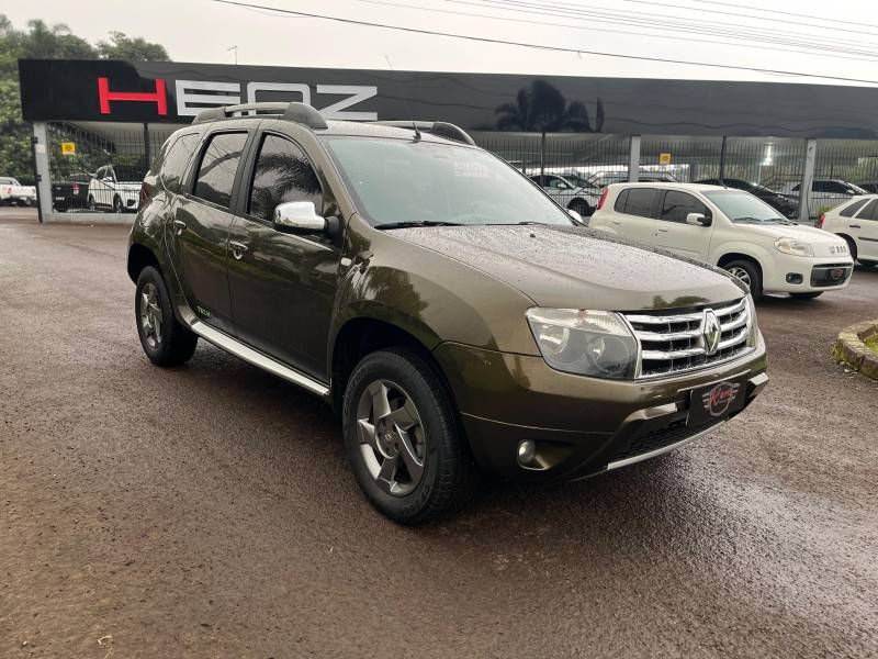 RENAULT - DUSTER - 2013/2014 - Verde - Sob Consulta